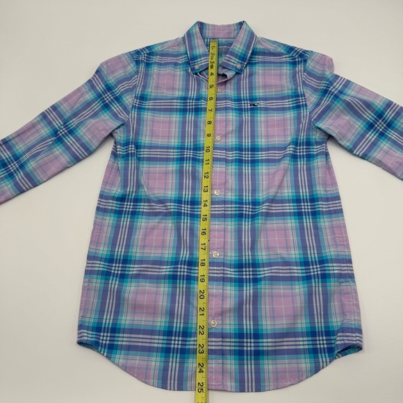 Vineyard Vines Boys On-The-Go Performance Long Sleeve Whale Shirt Small 8-10 - Picture 9 of 12